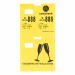 Coatcheck cloakroom tickets, yellow