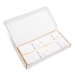 Box with 500 self-adhesive luggage tags, White, pre-printed, series 2501-3000