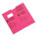 Coatcheck cloakroom tickets pink