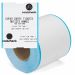 CoatCheck two-part entry tickets rolls, 14x260 tickets, white/blue