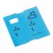 1000 pre-printed paper cloakroom tickets, blue