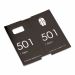 Deluxe cloakroom tickets, black & silver, numbers 501-1000