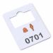 Plastic cloakroom tags 0701-0800