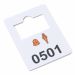 Plastic cloakroom tags 0501-0600