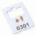 Plastic cloakroom tags 0301-0400