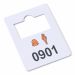 Plastic cloakroom tags 0901-1000