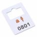 Plastic cloakroom tags  0801-0900