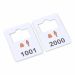 Plastic cloakroom tags 1001-2000