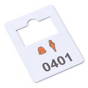 plastic garderobenummers 401-500